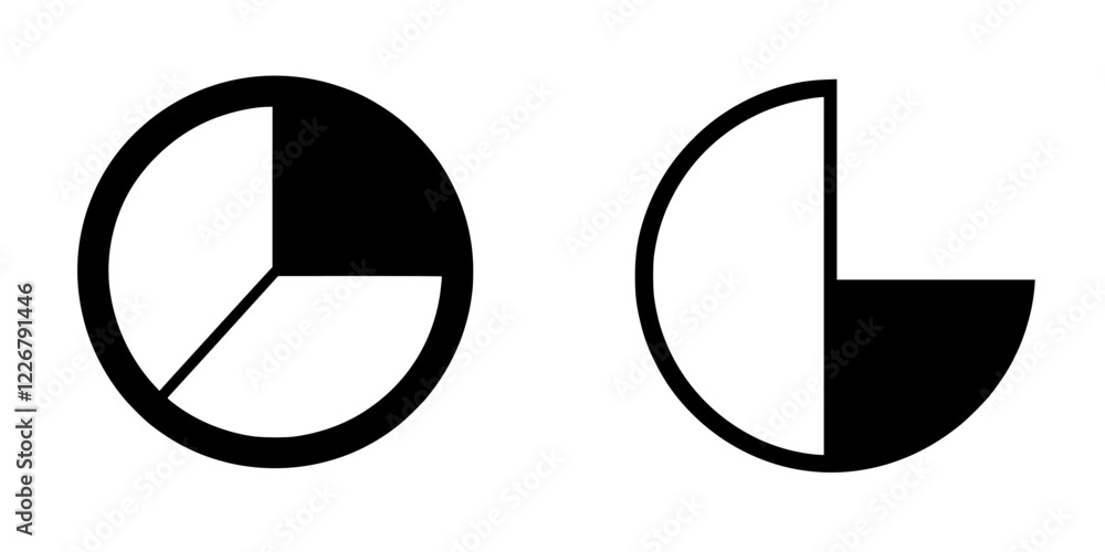 Poster visual representation of geometric shapes showing contrasting black and white segments at a minimali