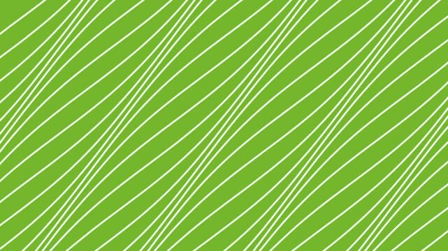 Abstract animation with diagonal white lines on a lime green background. Simple geometric pattern with a dynamic, energetic feel. Suitable for various projects