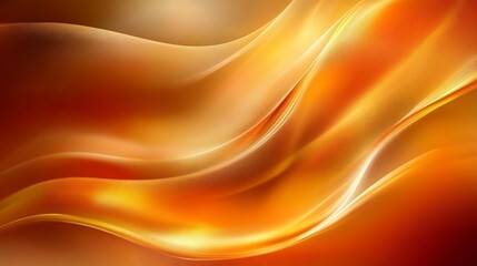 Obraz premium Abstract Orange Waves Flowing Design