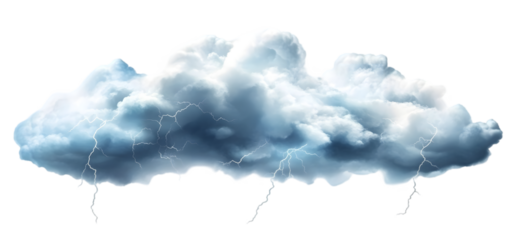 Stormy clouds with lightning