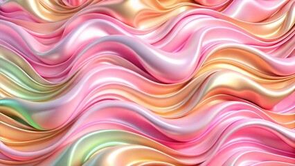 Obraz premium abstract background waves texture layered texture pink glow gold silk like