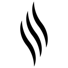 Icon aroma evaporation, logo warm smoke vapor diffusion