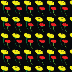 seamless pattern with flowers