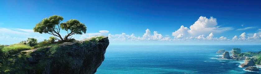 Majestic King Tides Crash Against Cliffs: A Breathtaking Coastal View