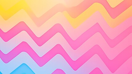 Pastel Wave Abstract:  A vibrant and cheerful abstract background featuring a wavy pattern in pastel shades of pink, yellow, and blue, creating a soft and dreamy aesthetic. 