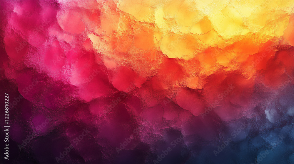 Wall mural vibrant abstract colors blend smoothly creating a warm and dynamic background in this artistic compo
