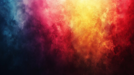 Obraz premium Colorful abstract background with vibrant hues of red, yellow, and blue swirling together in a dynamic display. Generative AI