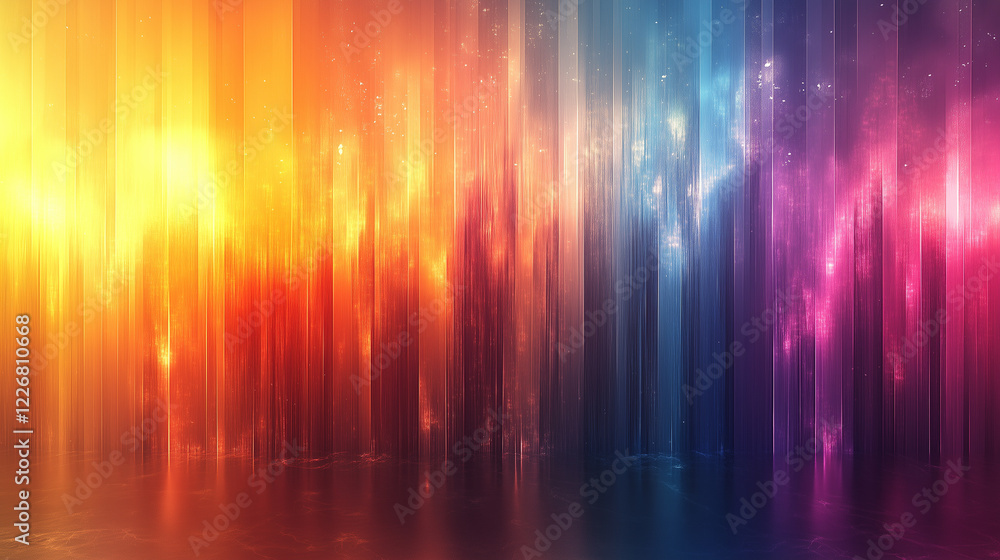 Wall mural vivid abstract background showcasing vibrant colors and soft light for creating a dynamic and energe