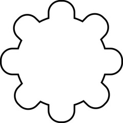 gear line icon