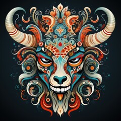 Mythical Creature from Polish Folklore in an Intricate Vector Illustration