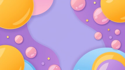 Abstract Colorful Bubble Background Design