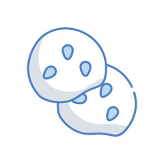 Flatbread vector icon