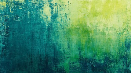 Obraz premium Petrol teal and lime green ombre with metallic patterns