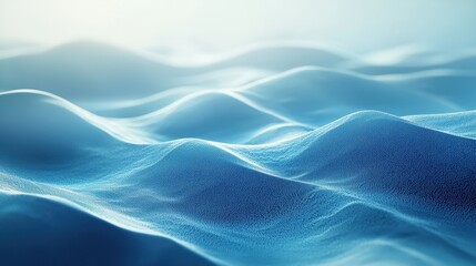 Close up view of a blue ocean wave crashing onto the shore creating foam and bubbles