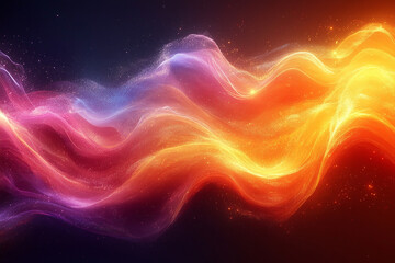 Obraz premium Abstract Colorful Waves of Light and Energy