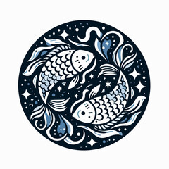 illustration of fish with a rotating swimming style