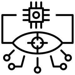 Vision System Outline Icon