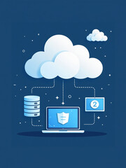 Large Amounts Of Data Are Stored And Shared Through Cloud Computing, Allowing Users To Easily Access And Transfer Information Online. 00001