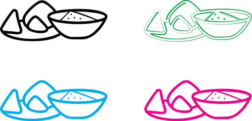 Minimalist line drawings, colorful treadmills, simple geometric shapes, neon outlines, fitness equipment icons, retro-style exercise machines, pop art treadmill designs, 2D vector graphics, vibrant co