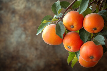 Ripe Red Apples Hanging On A Branch