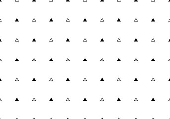 Black and white pattern with triangles. Seamless black and white pattern with small triangles. Black and white geometric seamless pattern with triangle