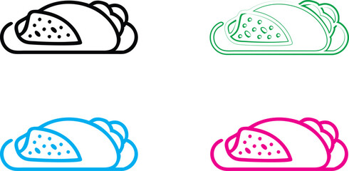 Minimalist line drawings, colorful treadmills, simple geometric shapes, neon outlines, fitness equipment icons, retro-style exercise machines, pop art treadmill designs, 2D vector graphics, vibrant co