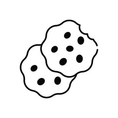 Biscuit vector icon