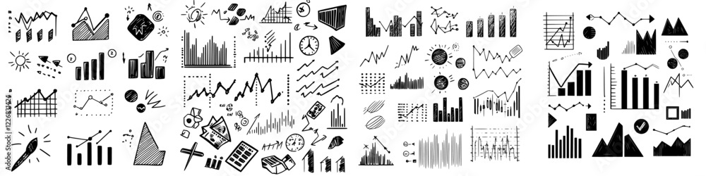 Poster data visualizations showcase trends and insights in business analytics across various formats and st
