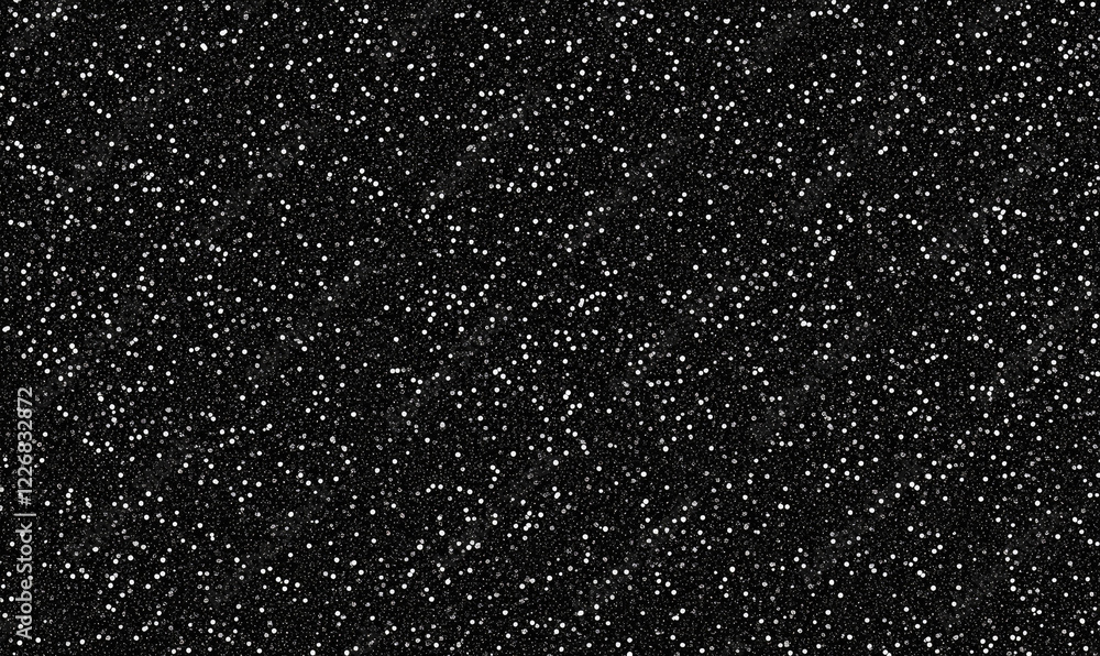 Aufkleber abstract black and white glitter: a captivating texture of thousands of tiny white dots shimmering a