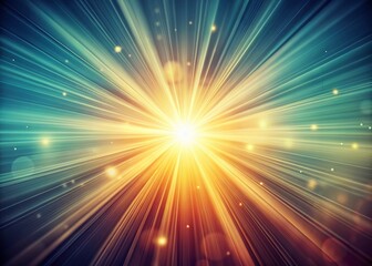 Fototapeta premium Vintage Rays Background Minimalist AI Photo