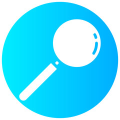search vector round glyph icon