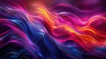 Obraz premium Abstract Multicolored Background with Smooth Lines, Waves, and Curves