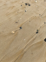 abstract texture of the sand in the beach, closeup of photo