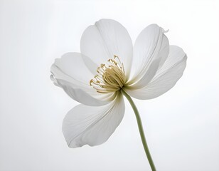 Obraz premium beautiful flowers on white background.