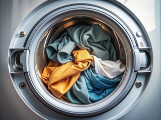Washing Machine Laundry Top Load Close Up Architectural Photography