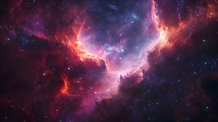 Naklejka premium An Enchanting Portal Adorned with Swirling Stardust Unveiling a Stunning Galaxy Rich with Colorful Nebulae