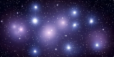 Obraz premium Majestic cosmic panorama showcasing vibrant stars and nebulae, perfect for space-themed designs and backgrounds.