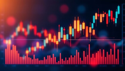  business  stats ranslated into bar graph candlesti 