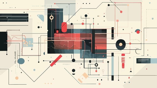 Modern Programming Web Languages Technology Process Flat Vector Image