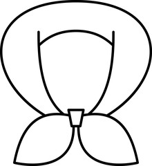  ネッククーラーのベクターイラストアイコン シンプル 熱中症対策 