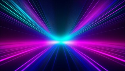 Fototapeta premium Abstract gradient background. Ultraviolet glow on a dark abstract background. Generated image