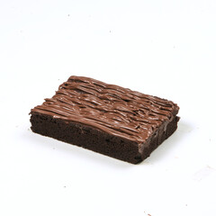 Indulge in a moist chocolate brownie topped with creamy rich frosting, ideal for satisfying sweet cravings at any time