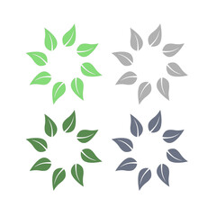 NATURAL ECO BIO PRODUCT BADGE SIGN SYMBOL LOGO VECTOR ISOLATED ON WHITE