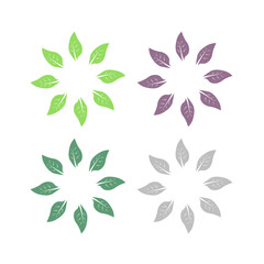 NATURAL ECO BIO PRODUCT BADGE SIGN SYMBOL LOGO VECTOR ISOLATED ON WHITE