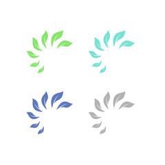 NATURAL ECO BIO PRODUCT BADGE SIGN SYMBOL LOGO VECTOR ISOLATED ON WHITE