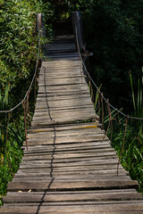 Suspension bridge, walkway to the adventurous, cross to the other side