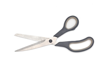 Open Scissors Isolated on White Background - Precision Cutting Tool for Crafting and Office Use