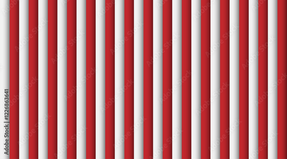 Aufkleber straight line stroke pattern background design with shadow | seamless pattern vector for multi use |