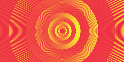 Orange and yellow gradient abstract background. Glowing geometric lines pattern. Modern texture design. Futuristic concept.