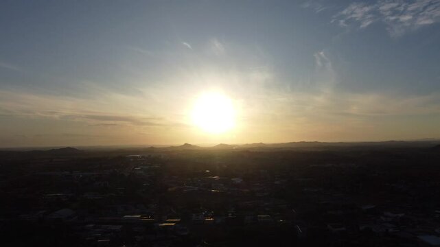sunset in mil polleras in panama, las tablas, los santos, drone video
